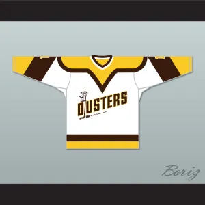Rick Lemay 1 Binghamton Broome Dusters White Hockey Jersey