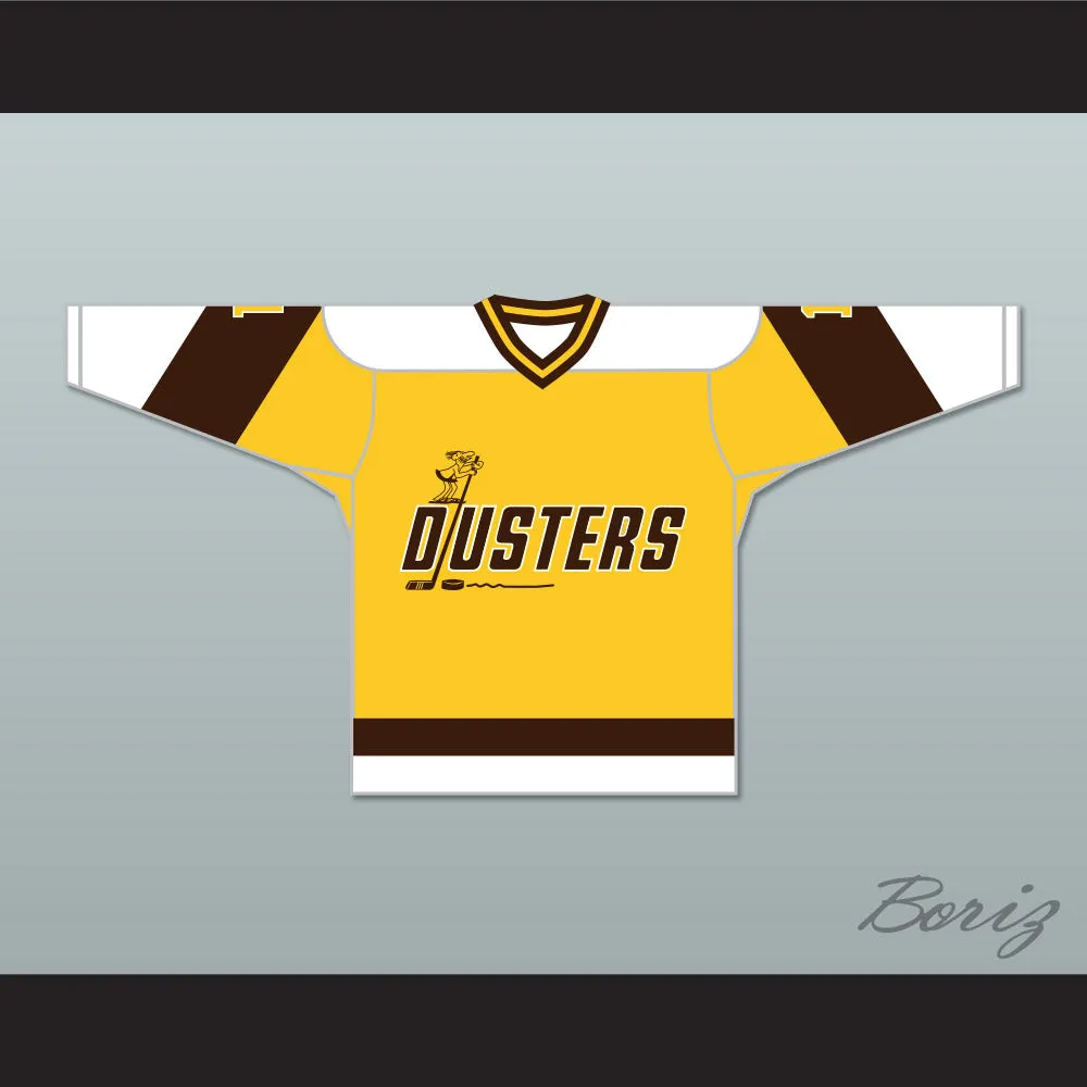 Rick Lemay 1 Binghamton Broome Dusters Yellow Hockey Jersey 2