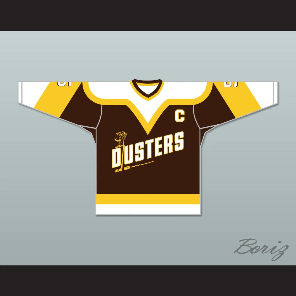 Rod Bloomfield 5 Binghamton Broome Dusters Brown Hockey Jersey