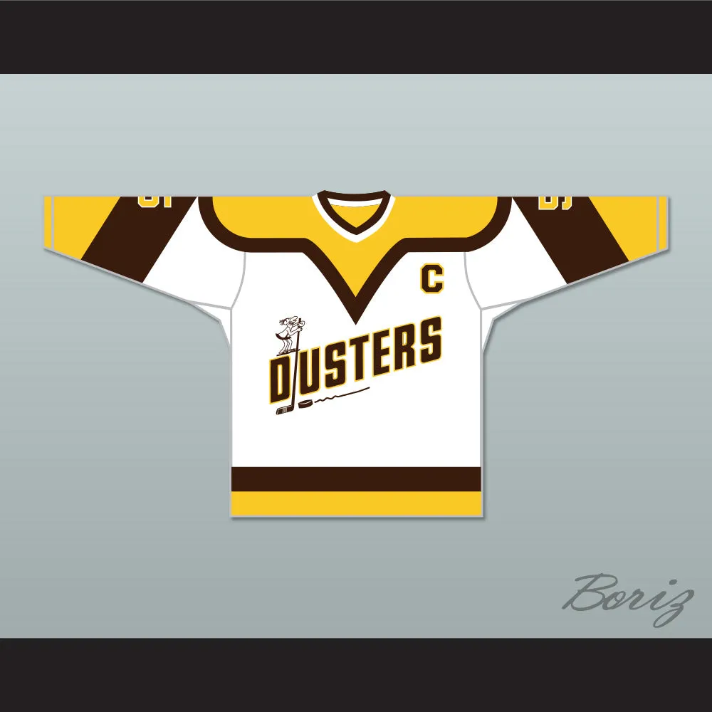 Rod Bloomfield 5 Binghamton Broome Dusters White Hockey Jersey