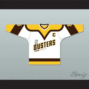Rod Bloomfield 5 Binghamton Broome Dusters White Hockey Jersey