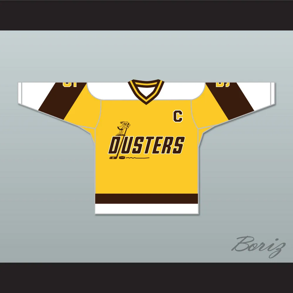 Rod Bloomfield 5 Binghamton Broome Dusters Yellow Hockey Jersey 2