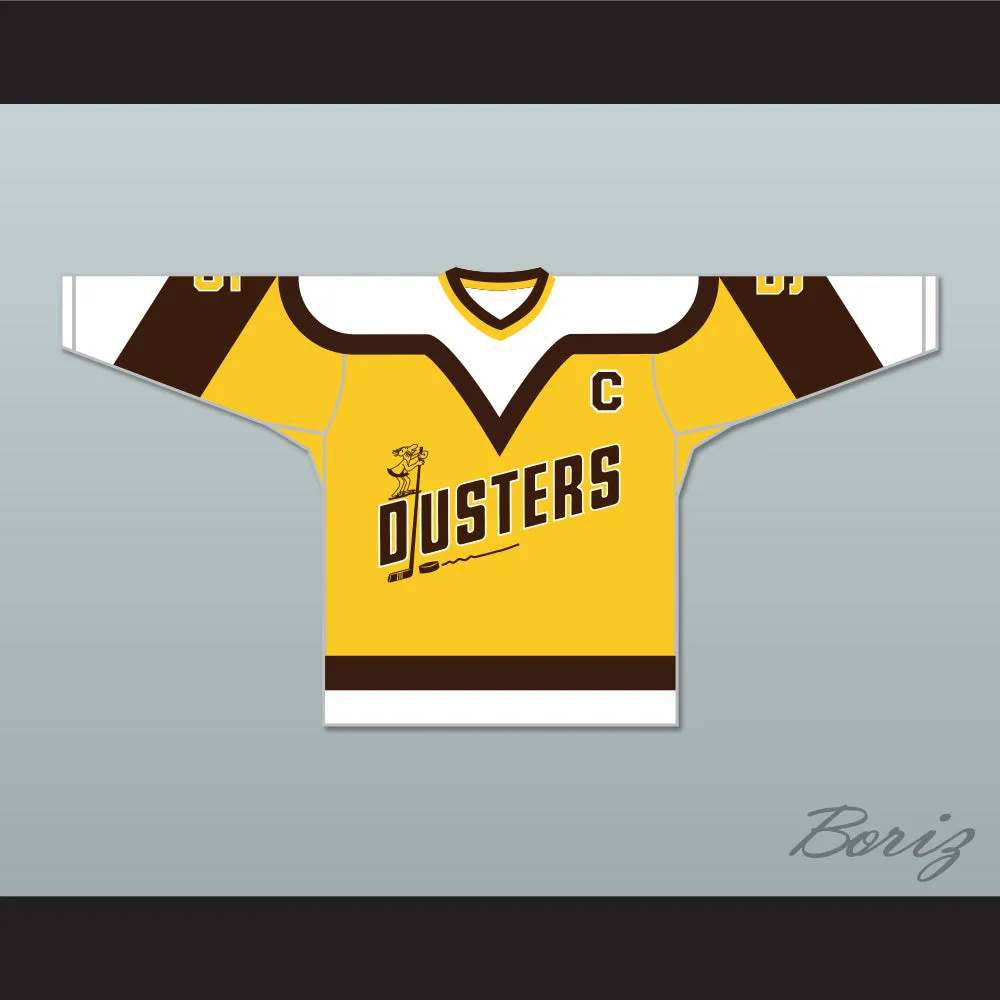 Rod Bloomfield 5 Binghamton Broome Dusters Yellow Hockey Jersey