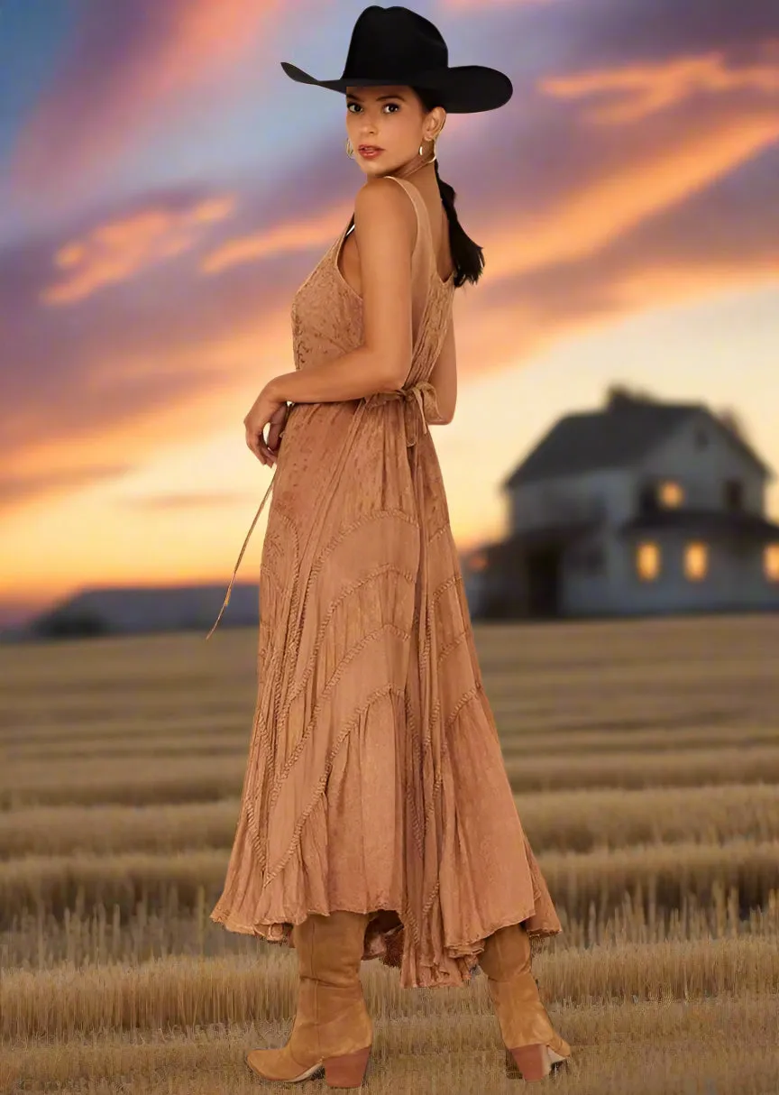 Romance at Yellowstone Beige Dress