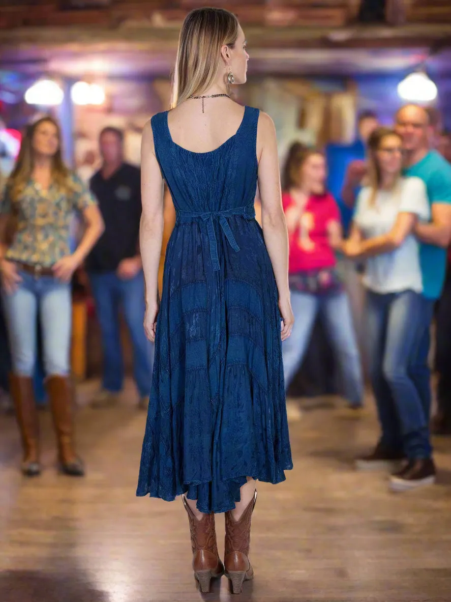 Romance at Yellowstone Blue Dress