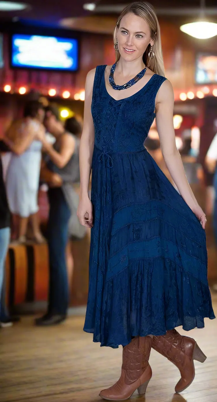 Romance at Yellowstone Blue Dress