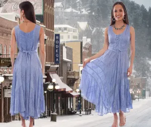Romance at Yellowstone Light Sky Blue Dress
