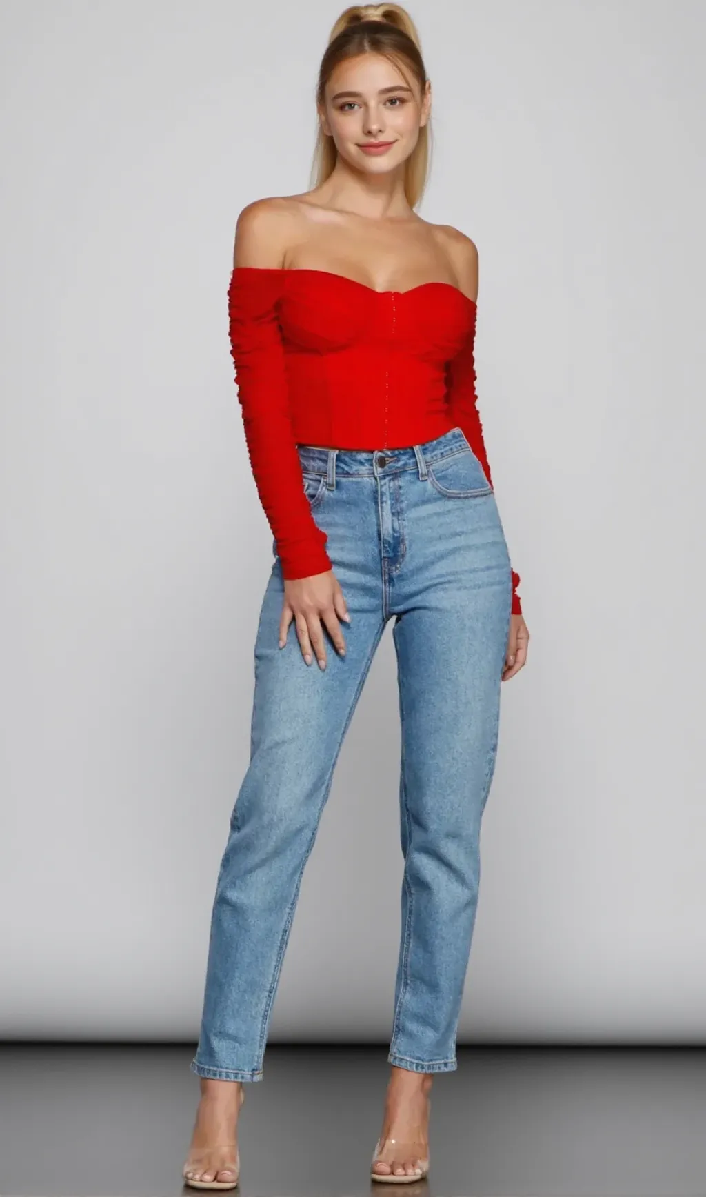 Ruched Moment Cropped Bustier