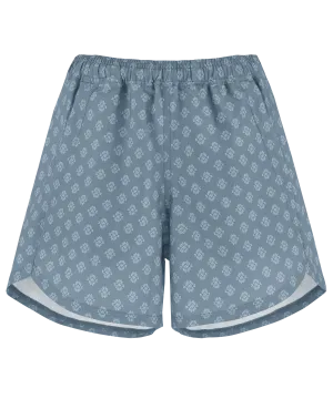 Sajilo Pull-On Shorts - Haze Micro Geo