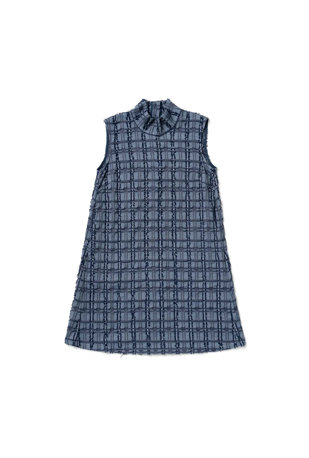 SAMPLE Sleeveless Mod Dress - Indigo Hearts