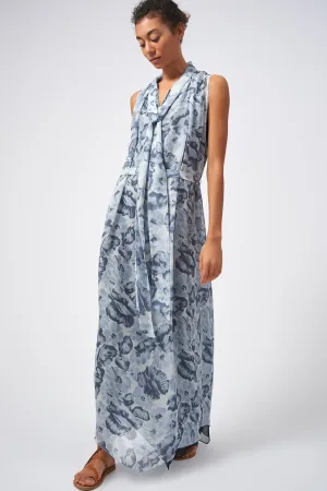 Scarf Chiffon Maxi - Peony Print