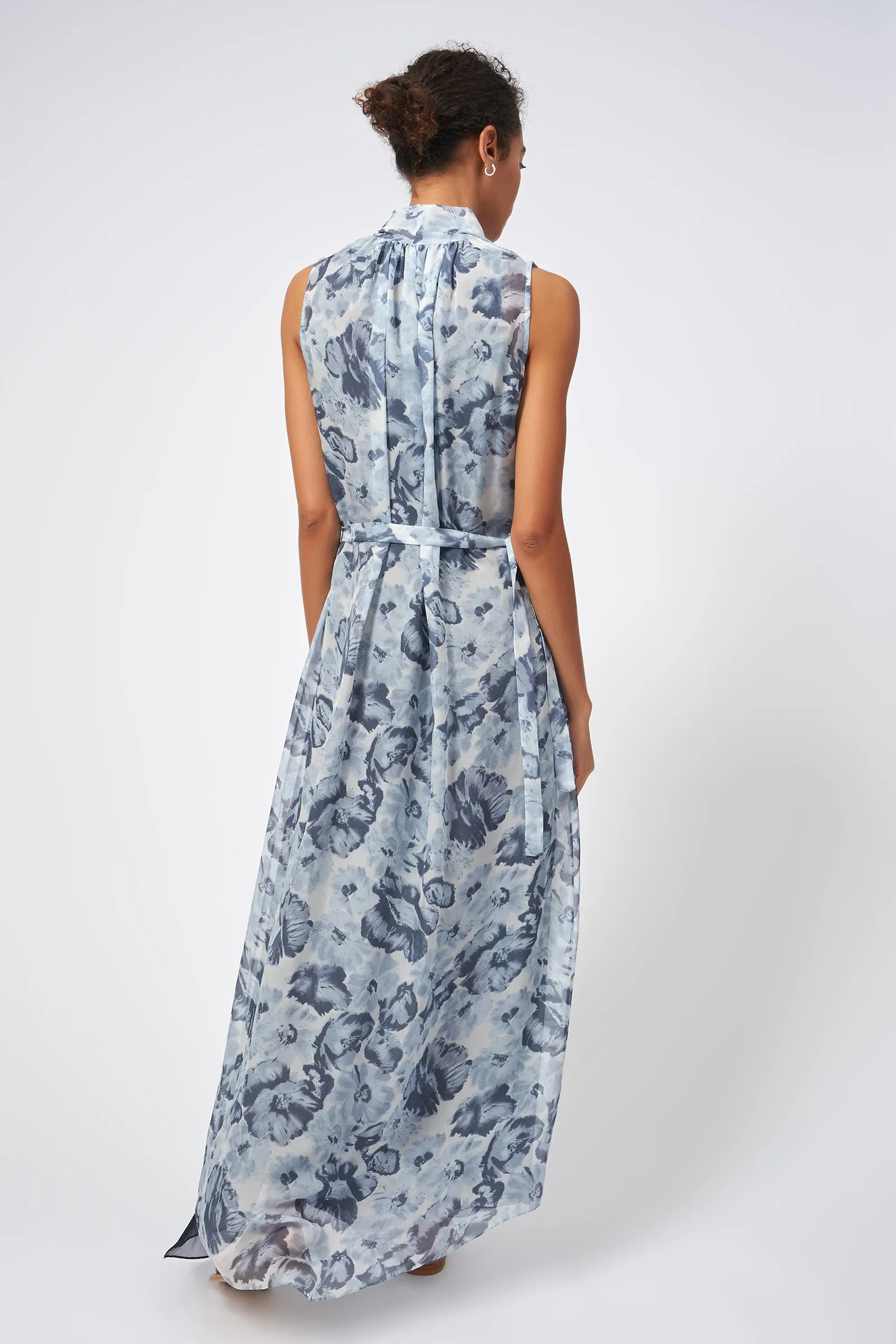 Scarf Chiffon Maxi - Peony Print