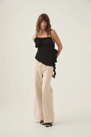 Serene Asymmetric Gathered Top