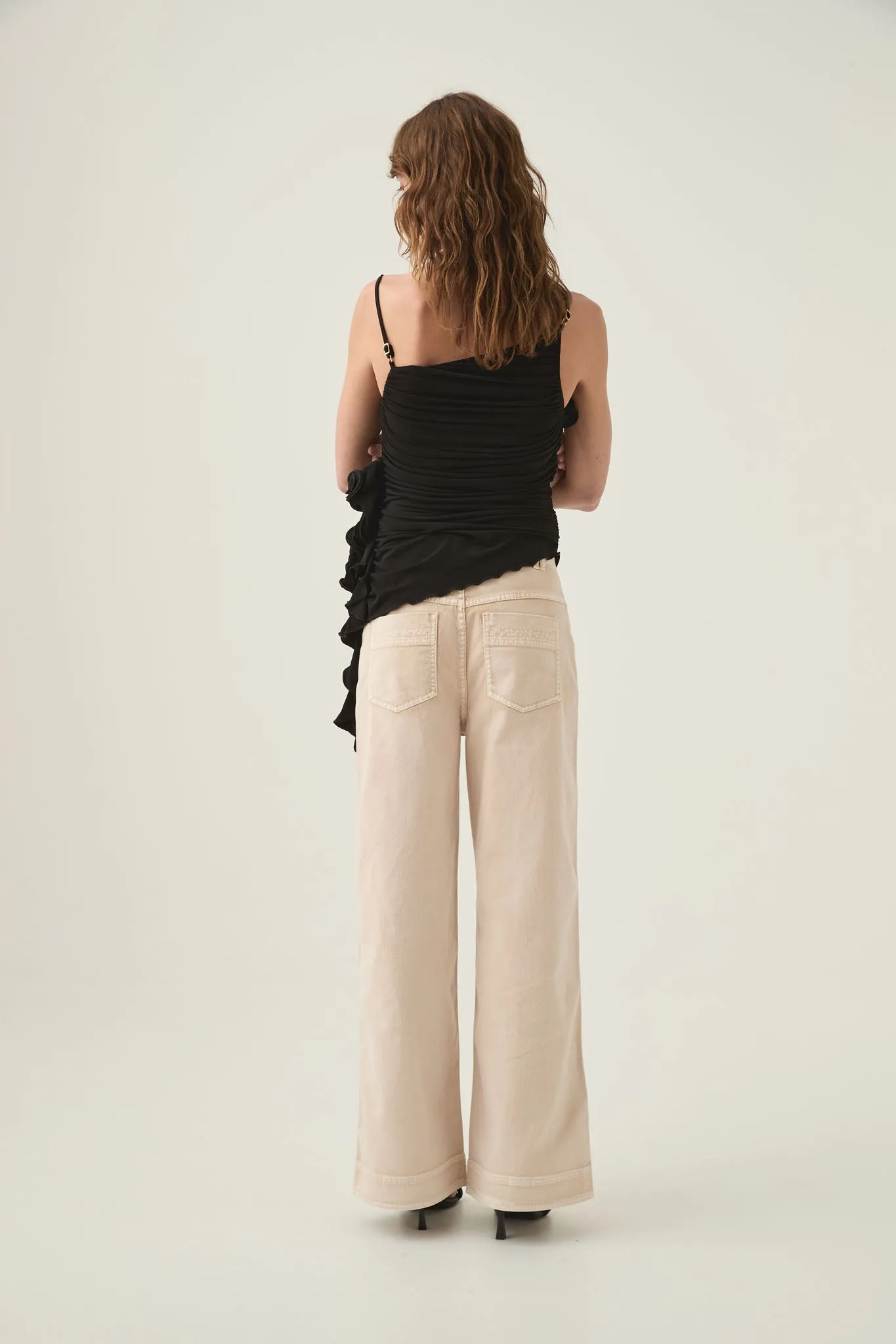 Serene Asymmetric Gathered Top