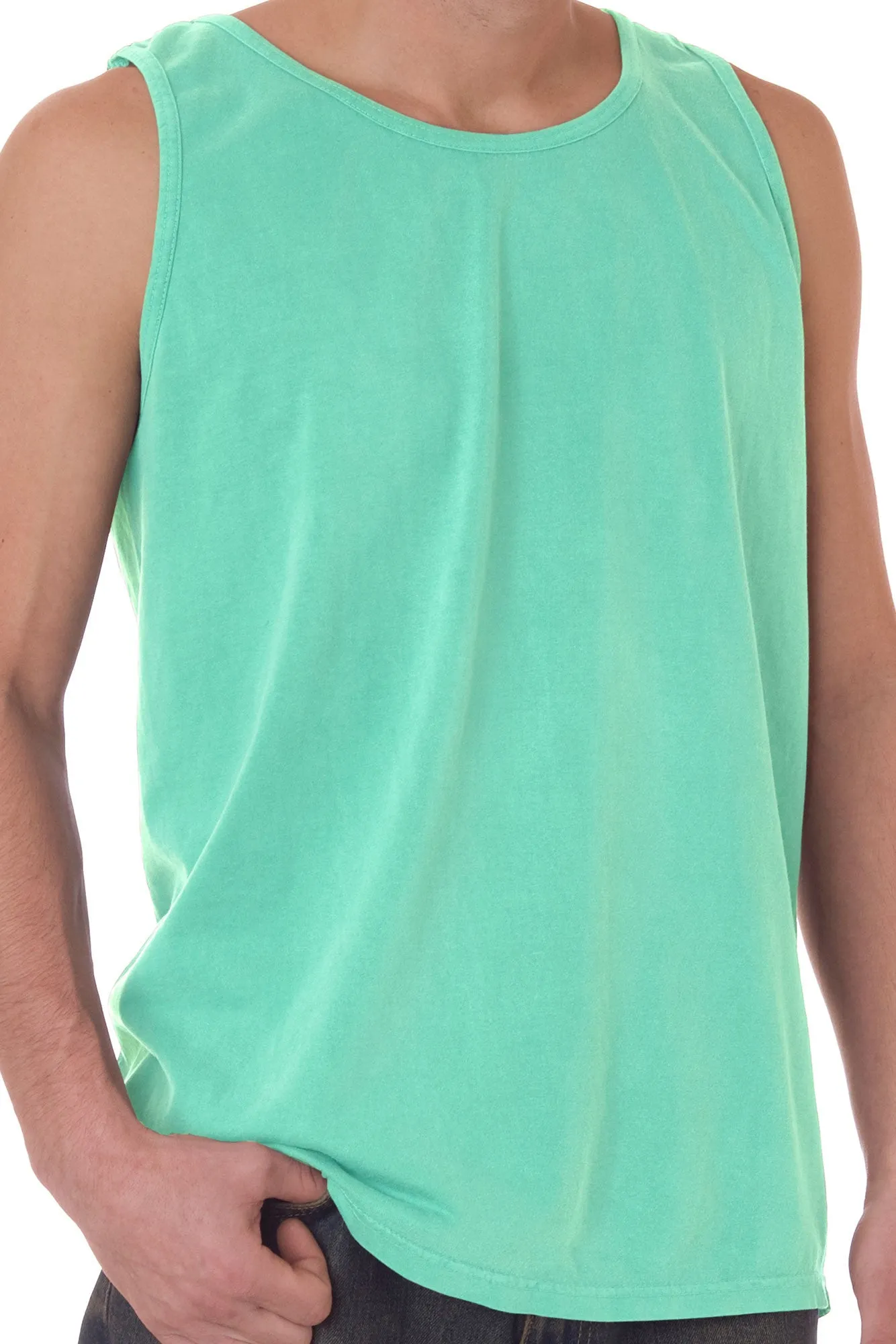 Shades of Green/Yellow Comfort Colors Cotton Tank Top *Personalize It
