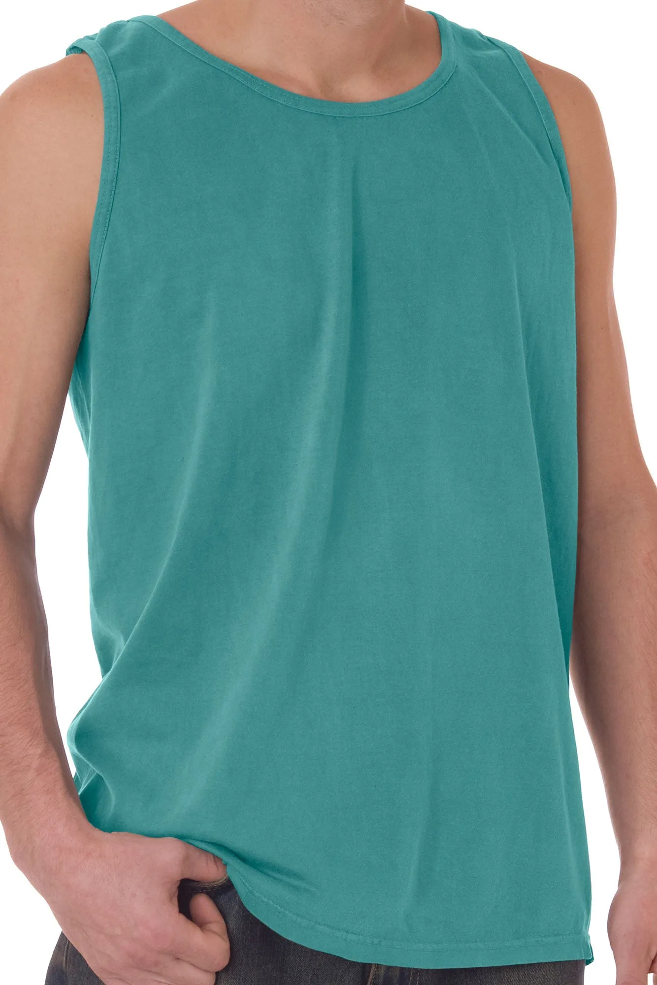 Shades of Green/Yellow Comfort Colors Cotton Tank Top *Personalize It