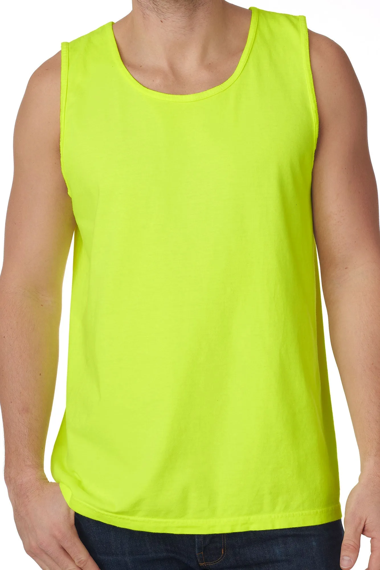 Shades of Green/Yellow Comfort Colors Cotton Tank Top *Personalize It
