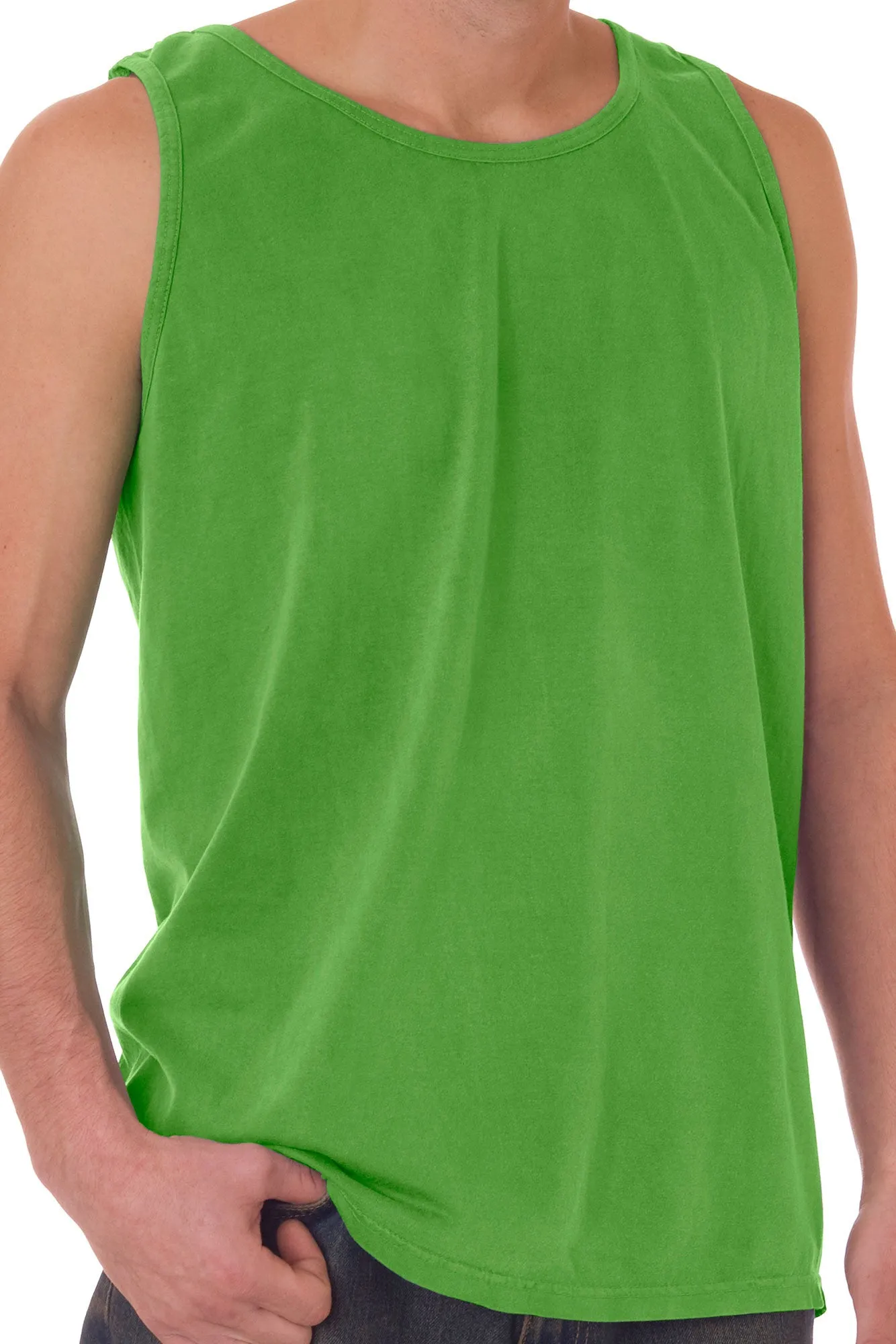 Shades of Green/Yellow Comfort Colors Cotton Tank Top *Personalize It