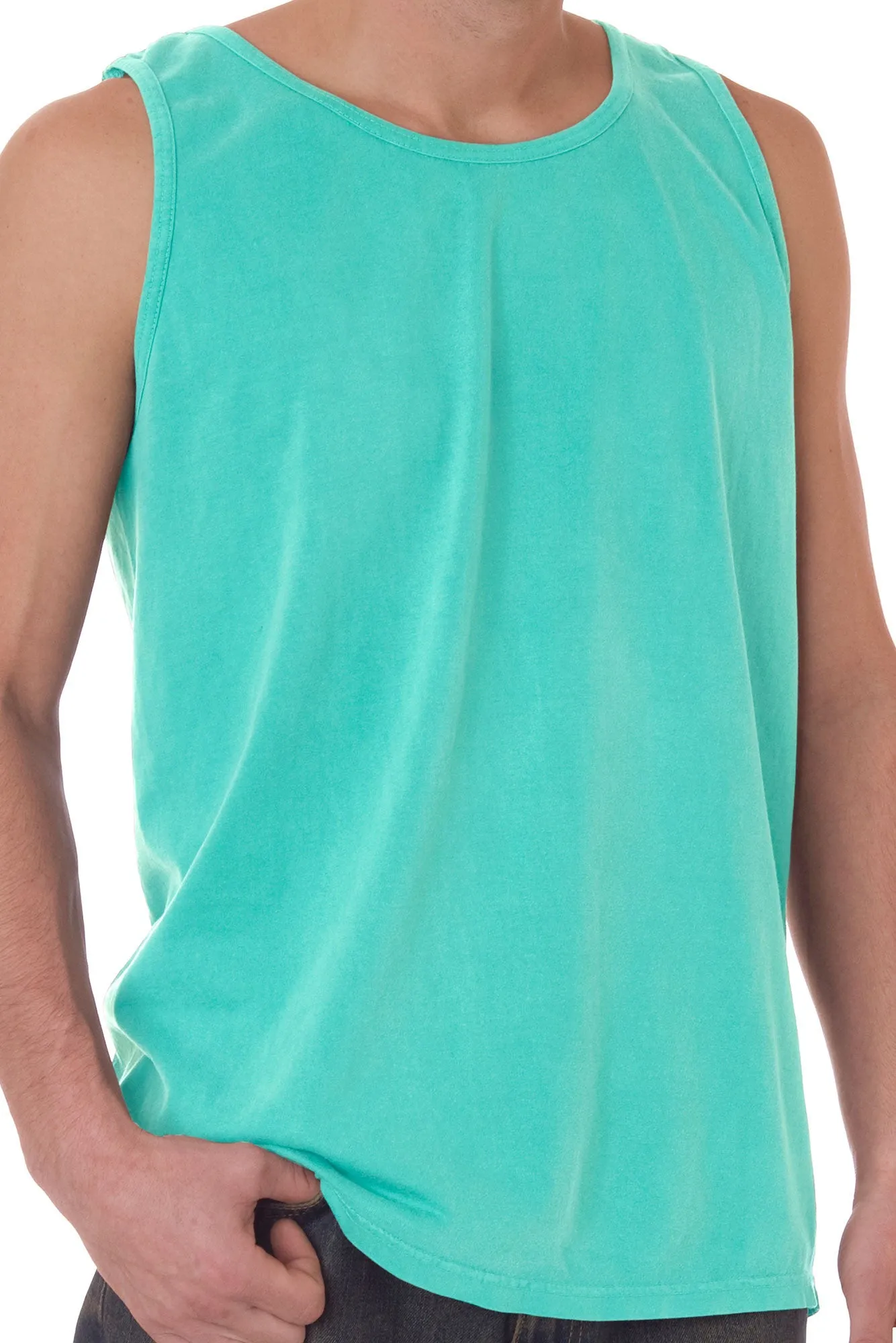 Shades of Green/Yellow Comfort Colors Cotton Tank Top *Personalize It