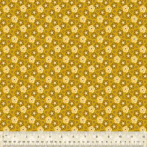 Shadow Posy in Ochre -- BONNY by Denyse Schmidt --- Windham Fabrics