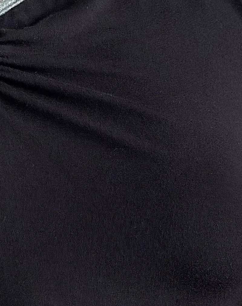 Sharena O Ring Vest Top in Black