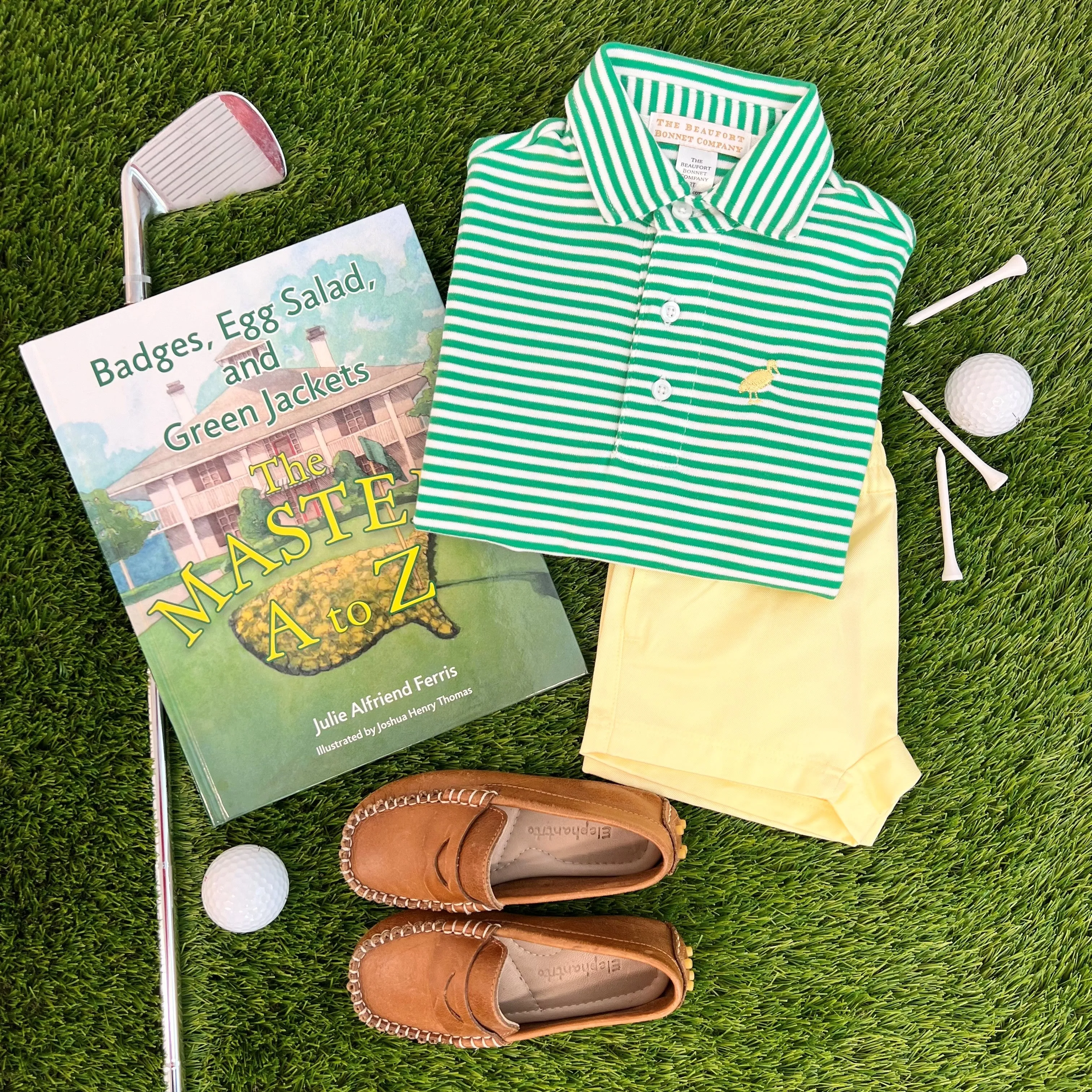 Sheffield Shorts - Bellport Butter Yellow with Buckhead Blue Stork