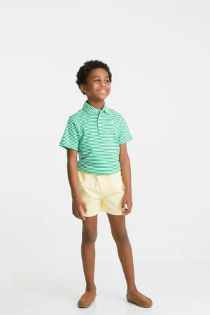 Sheffield Shorts - Bellport Butter Yellow with Buckhead Blue Stork