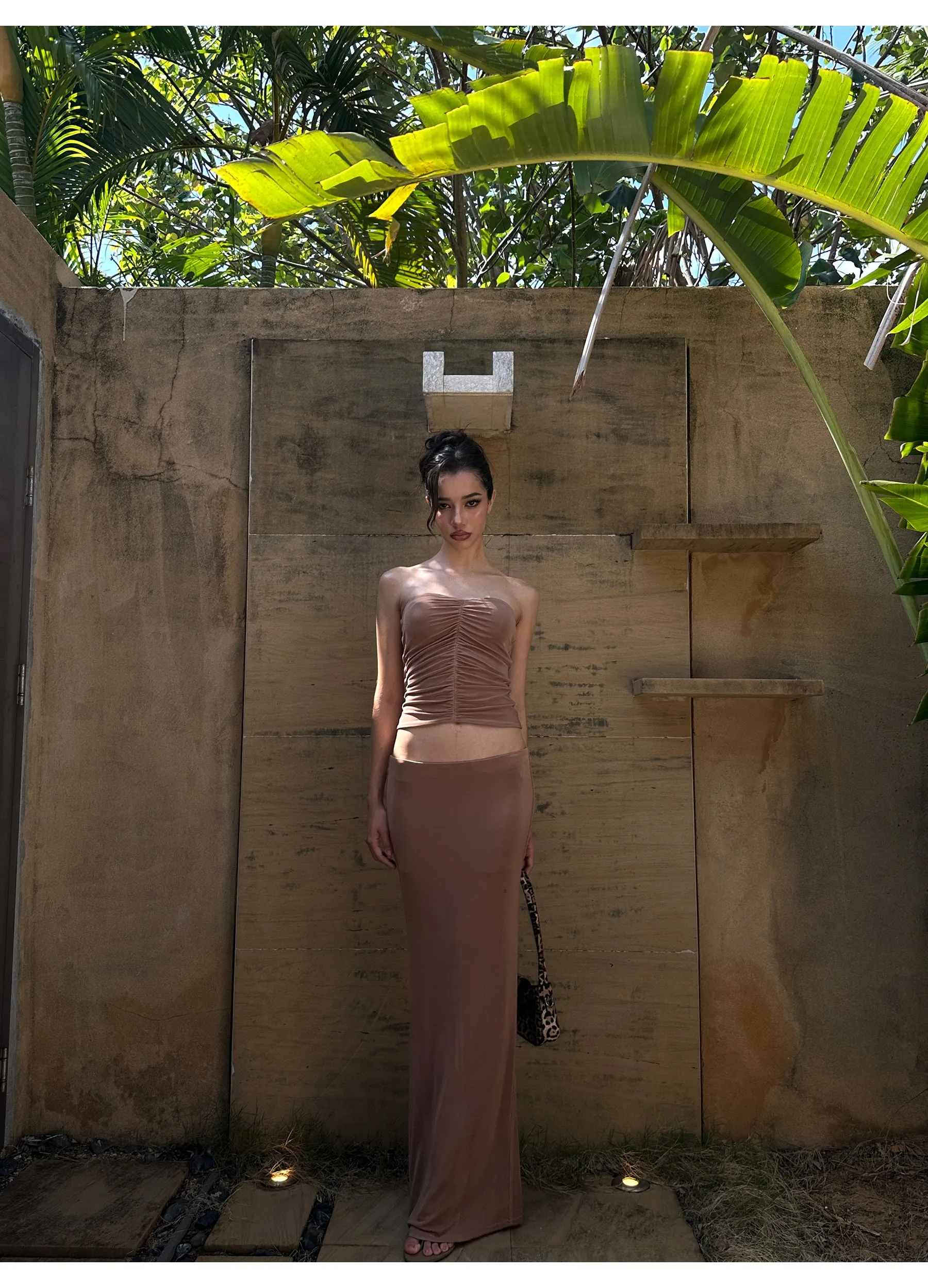 Shirred Bandeau / Skirt