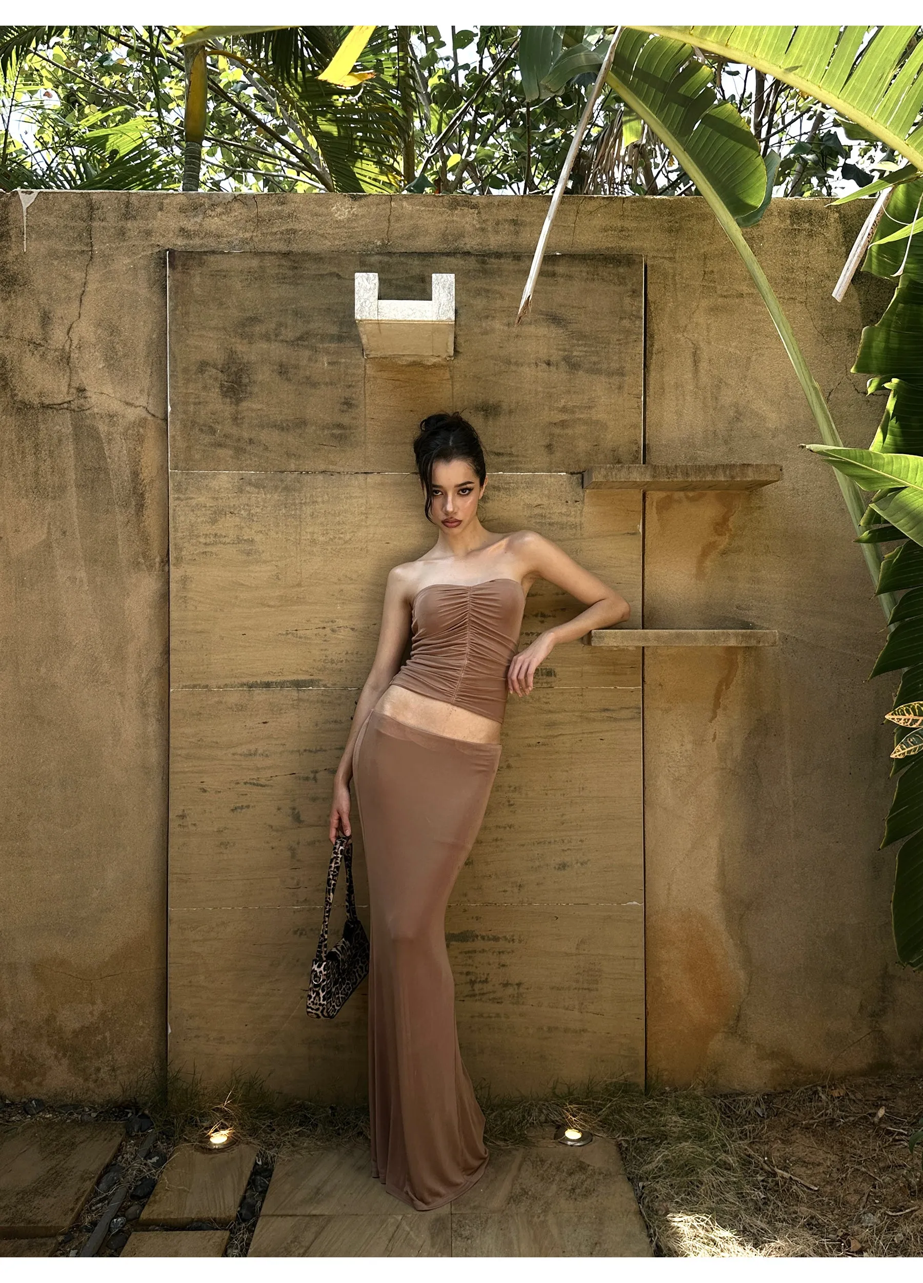 Shirred Bandeau / Skirt