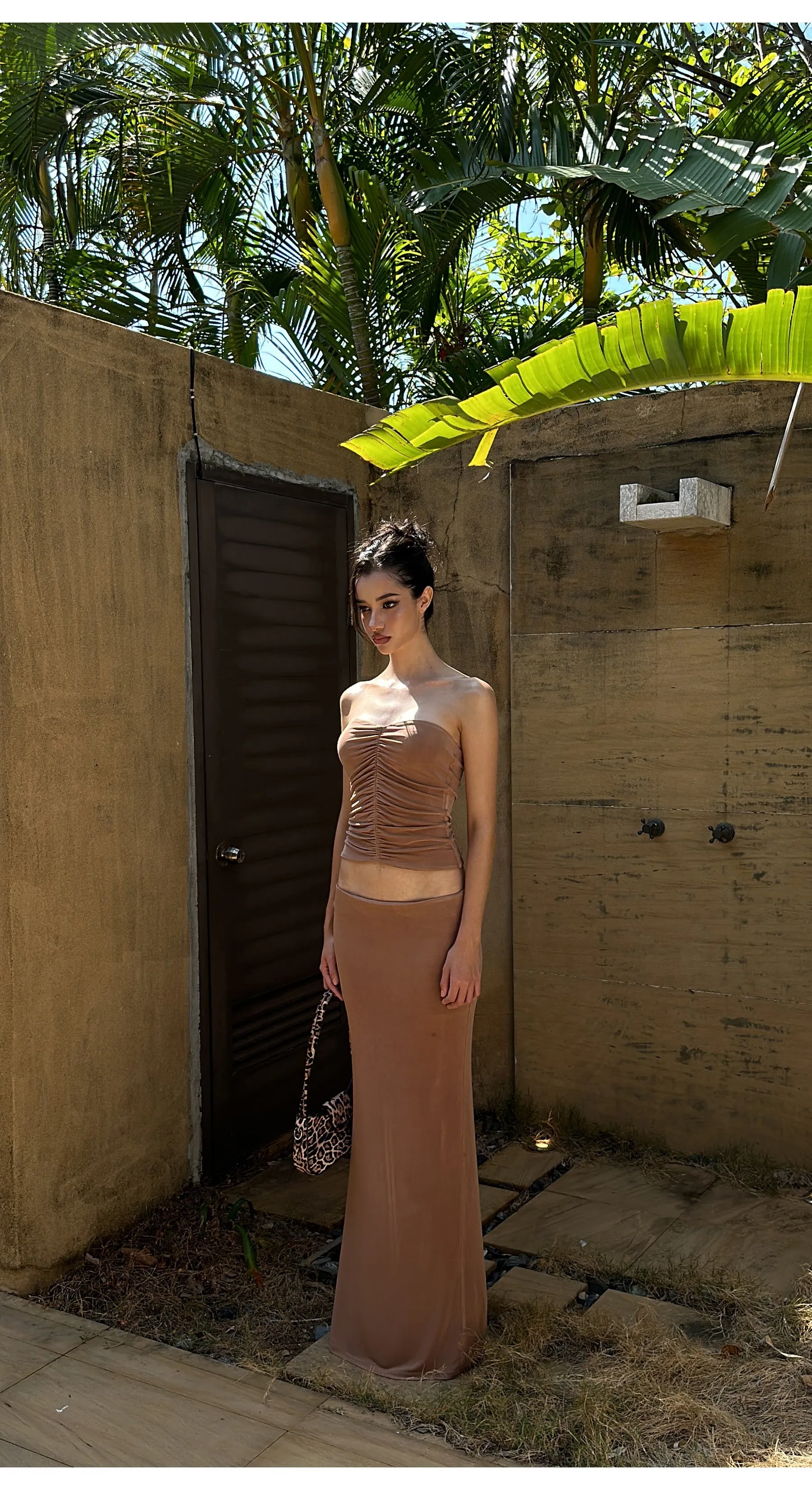 Shirred Bandeau / Skirt