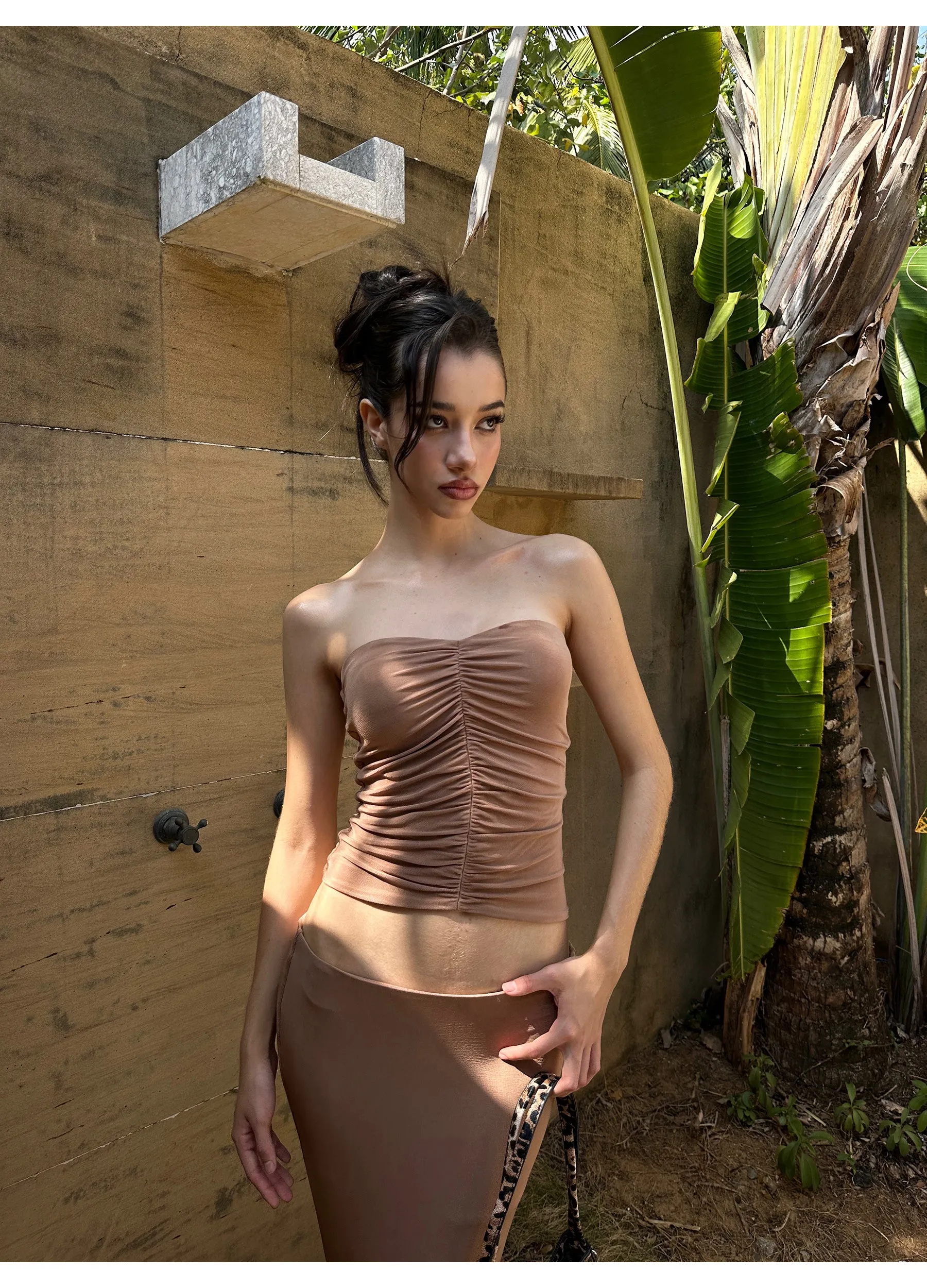 Shirred Bandeau / Skirt