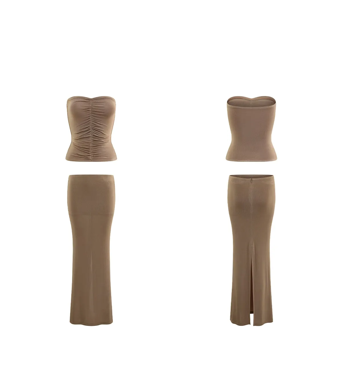 Shirred Bandeau / Skirt
