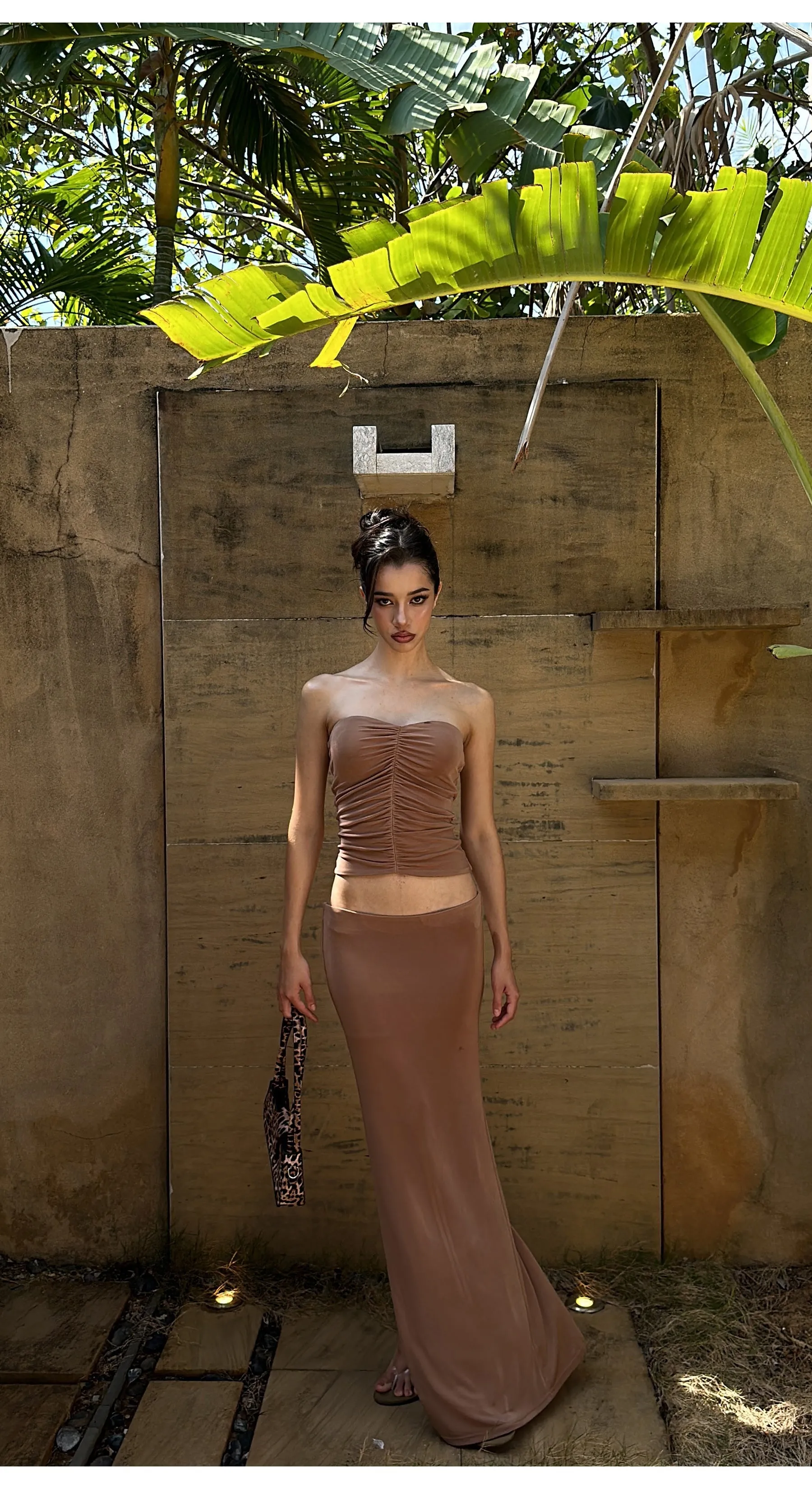 Shirred Bandeau / Skirt