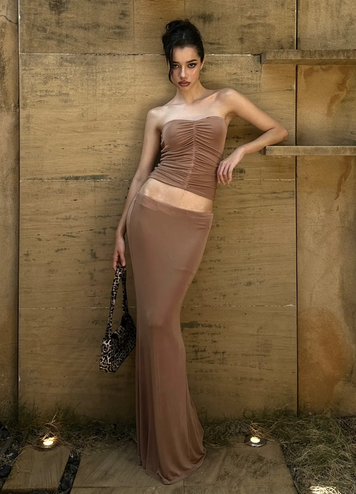 Shirred Bandeau / Skirt