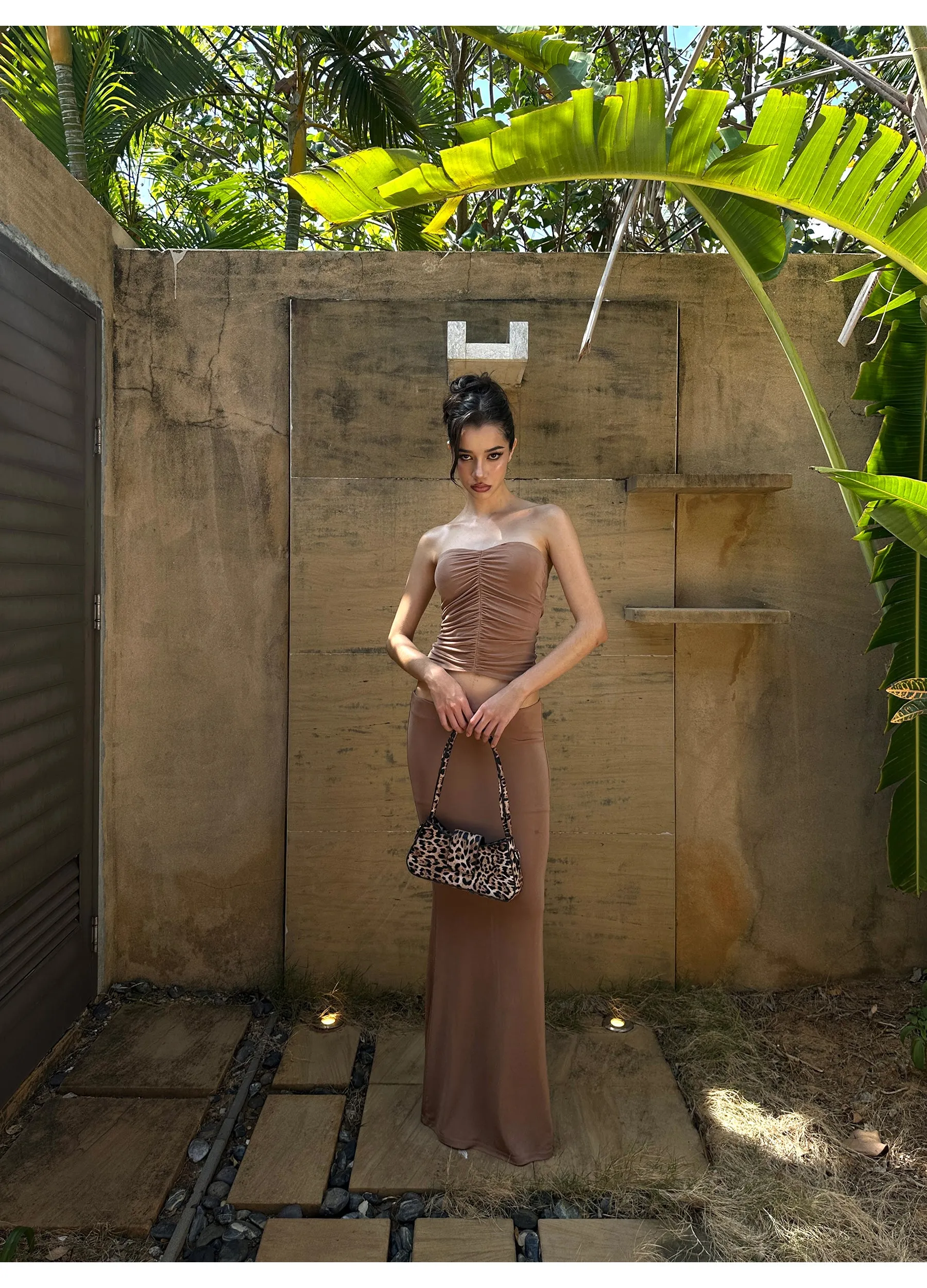 Shirred Bandeau / Skirt