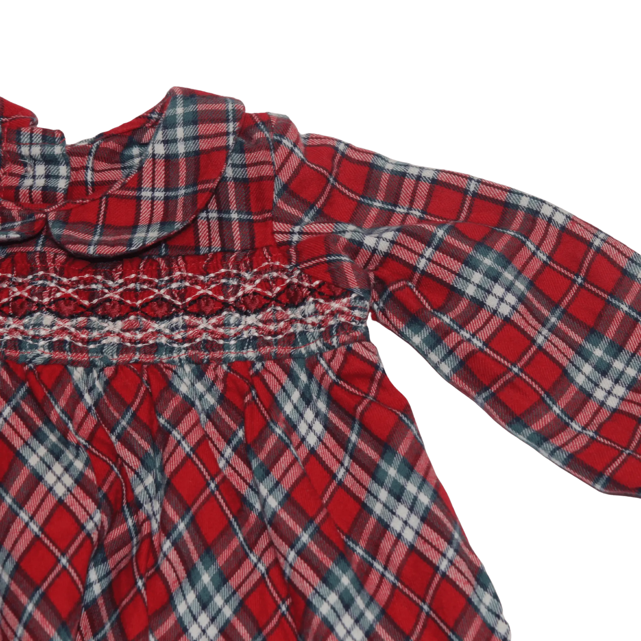 Smock Tartan Dress & Tights