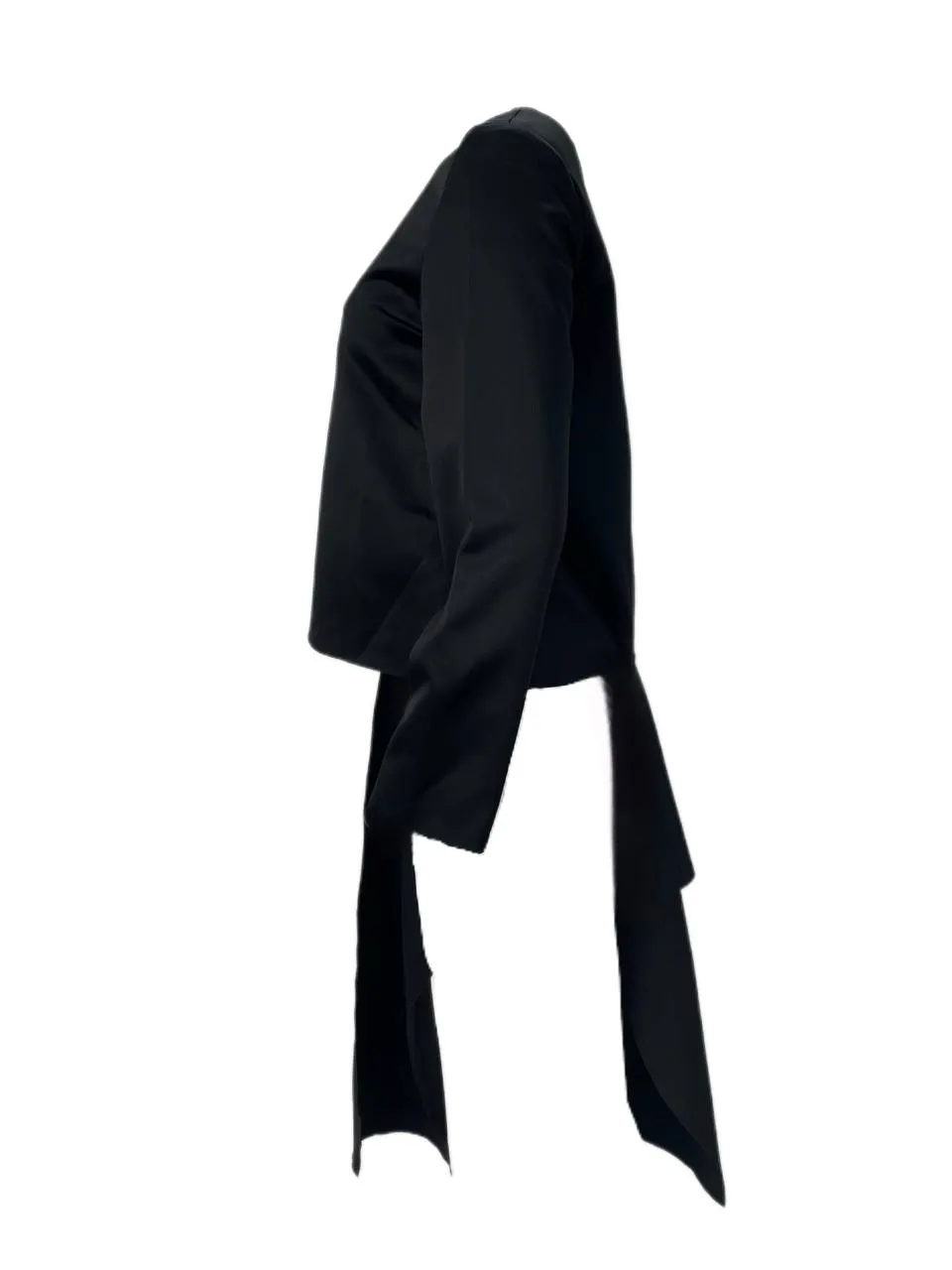 SOLACE London Women's Black Emil Asymmetric Top Size US 4 NWT