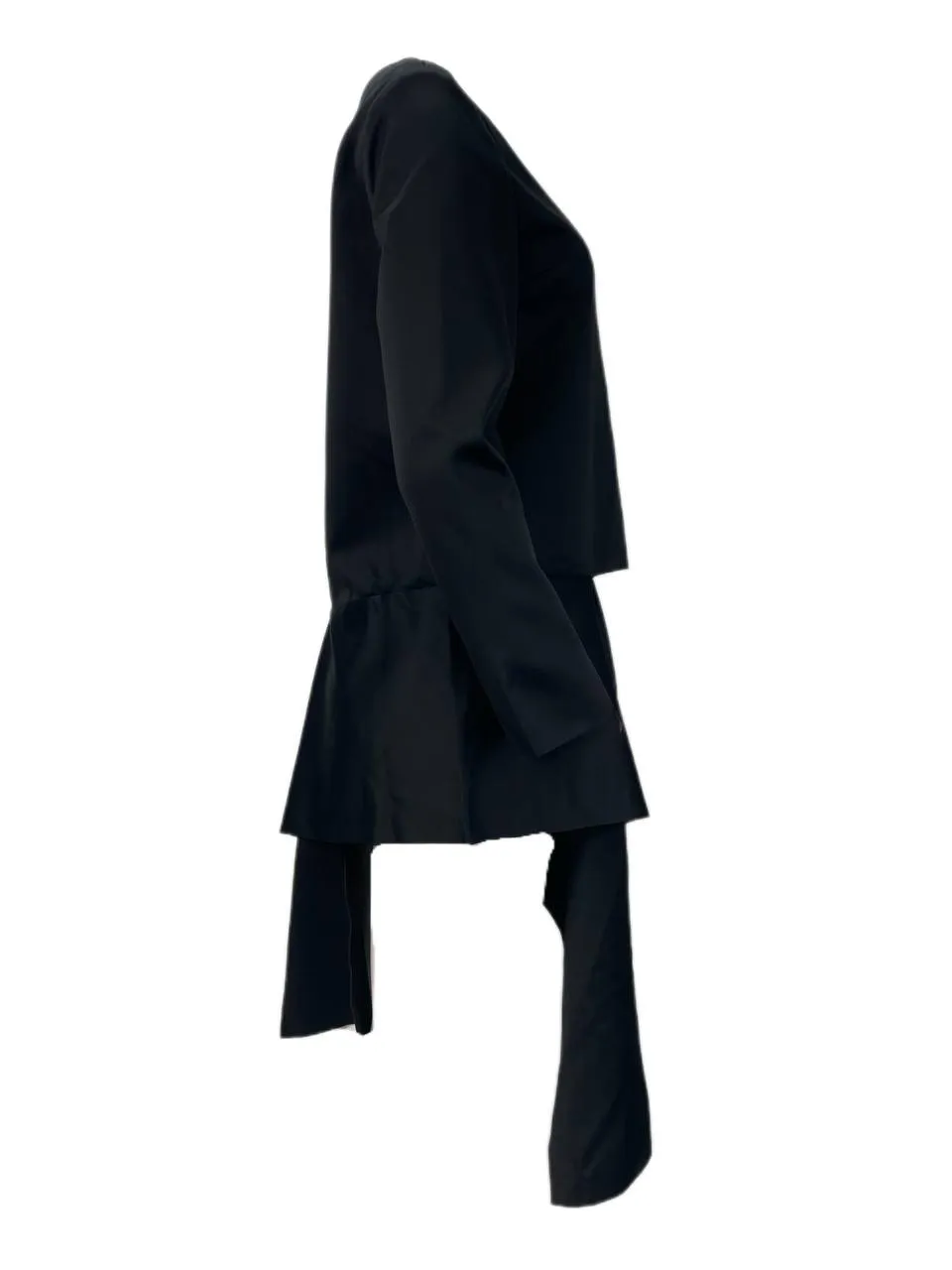 SOLACE London Women's Black Emil Asymmetric Top Size US 4 NWT