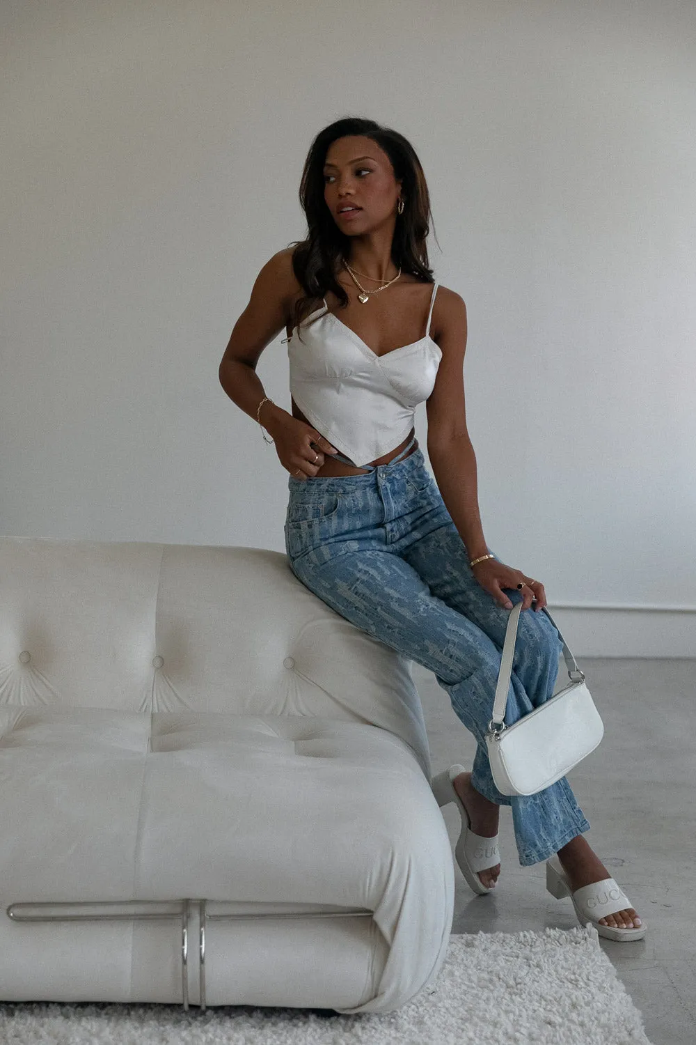 Something to Tie About Top in Cream