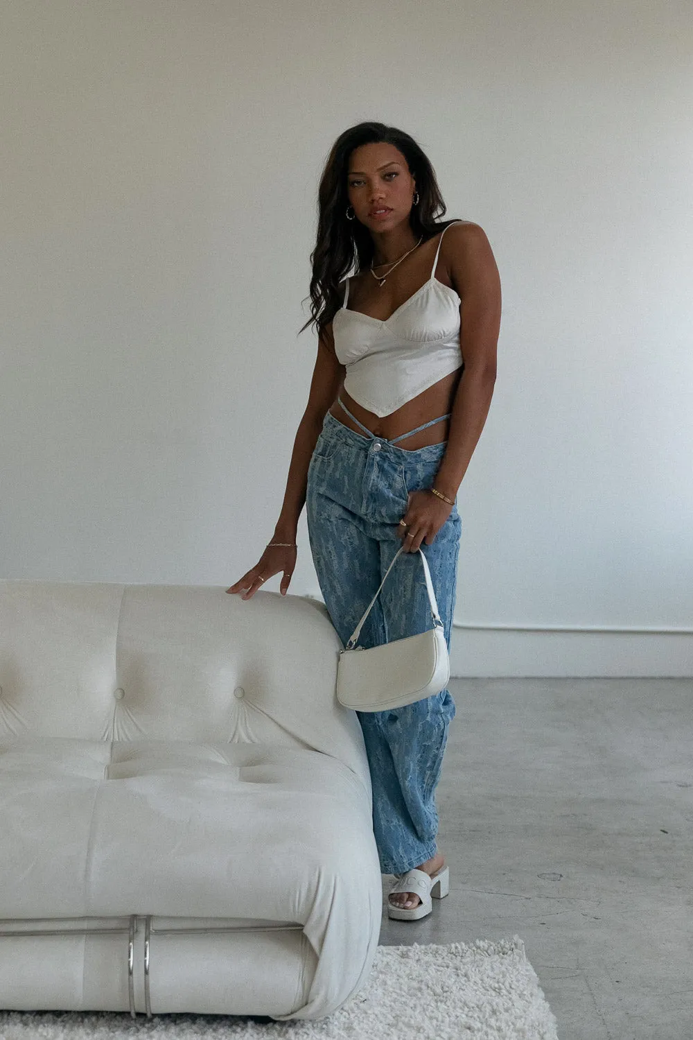 Something to Tie About Top in Cream