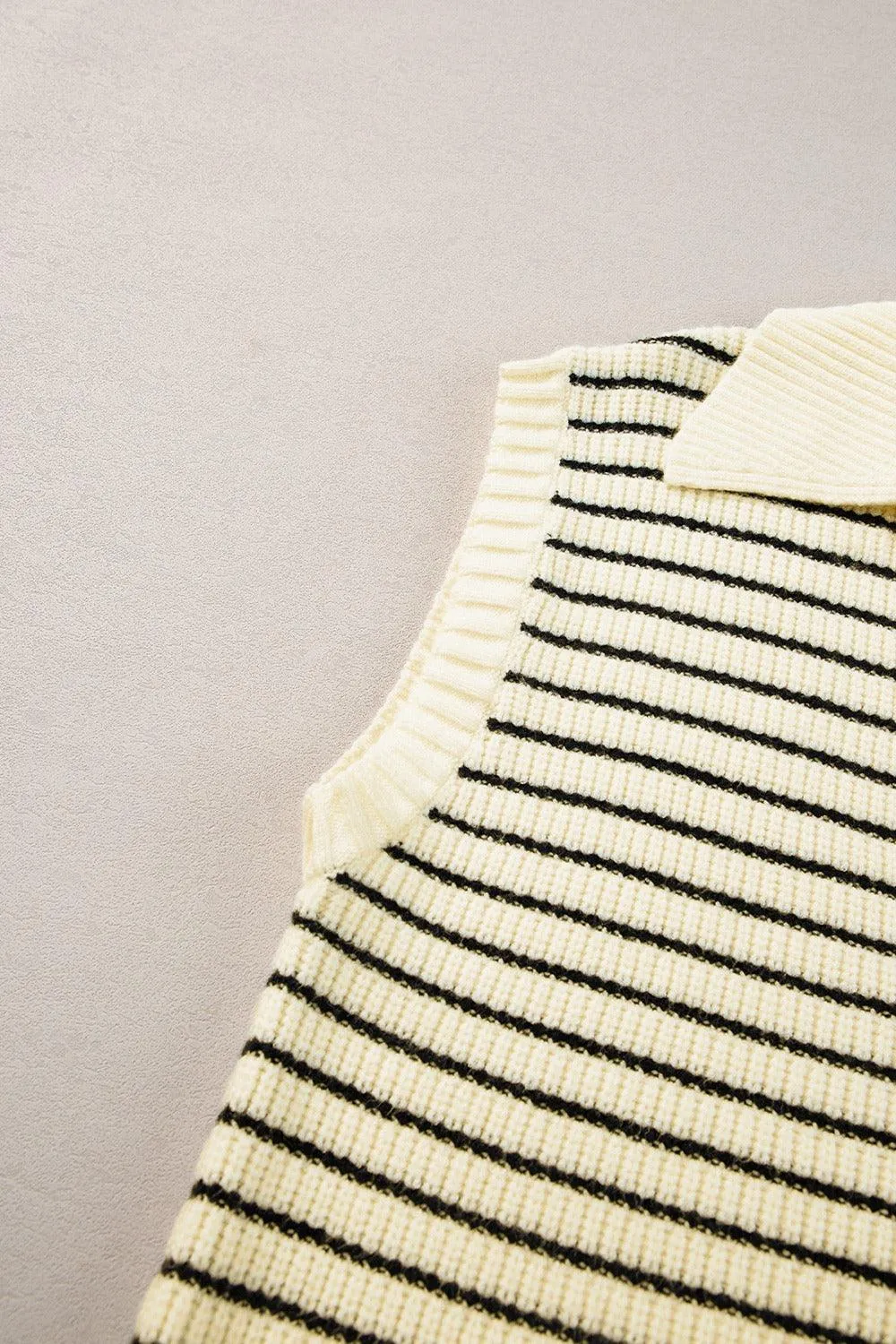 Striped Collared Neck Tank