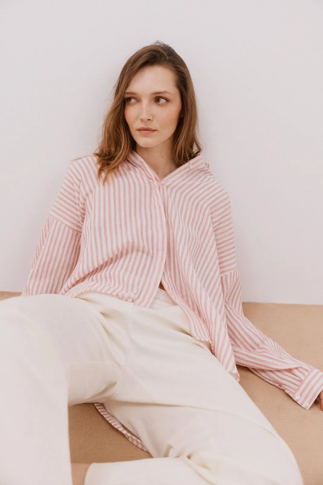 Striped shirt - White Print