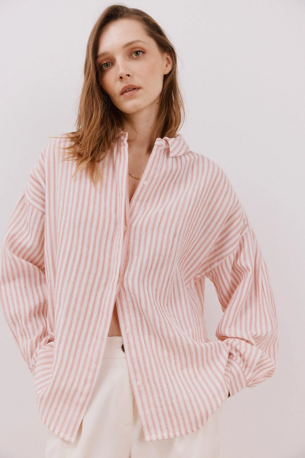 Striped shirt - White Print