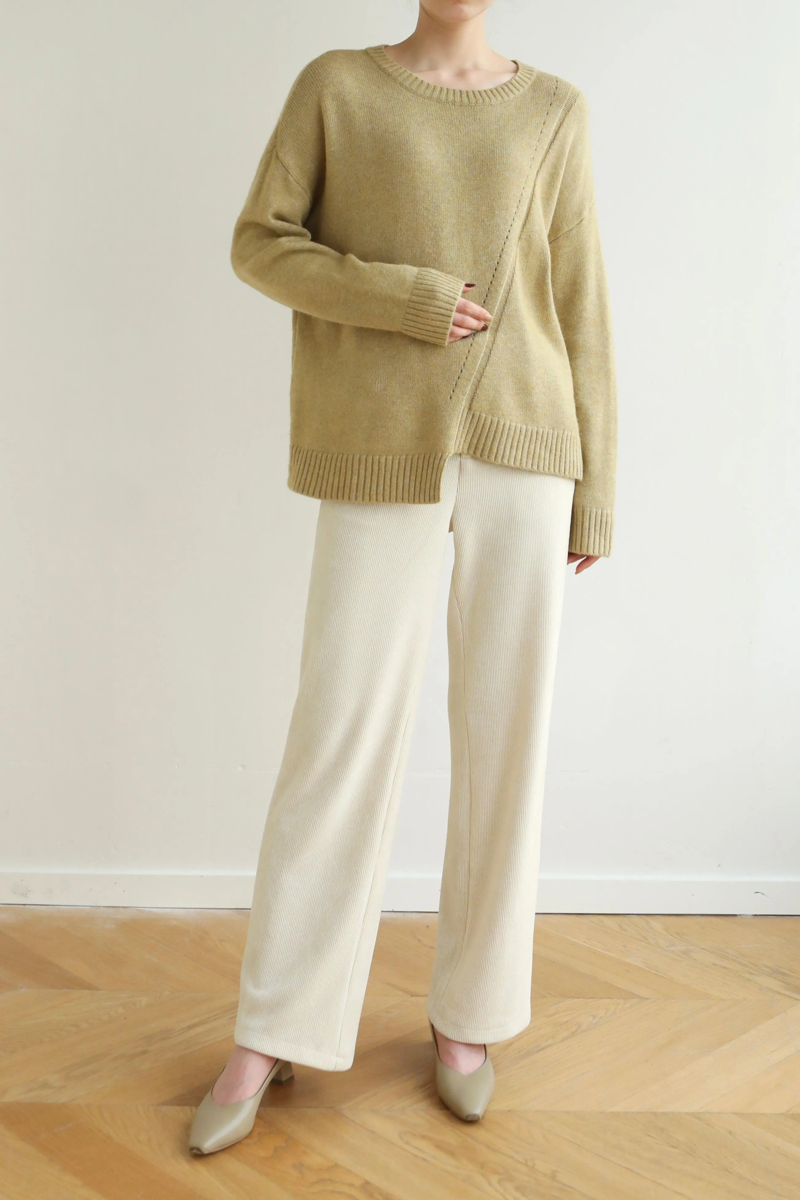 Sunday Groove Cashmere Blend Sweater - Ginger