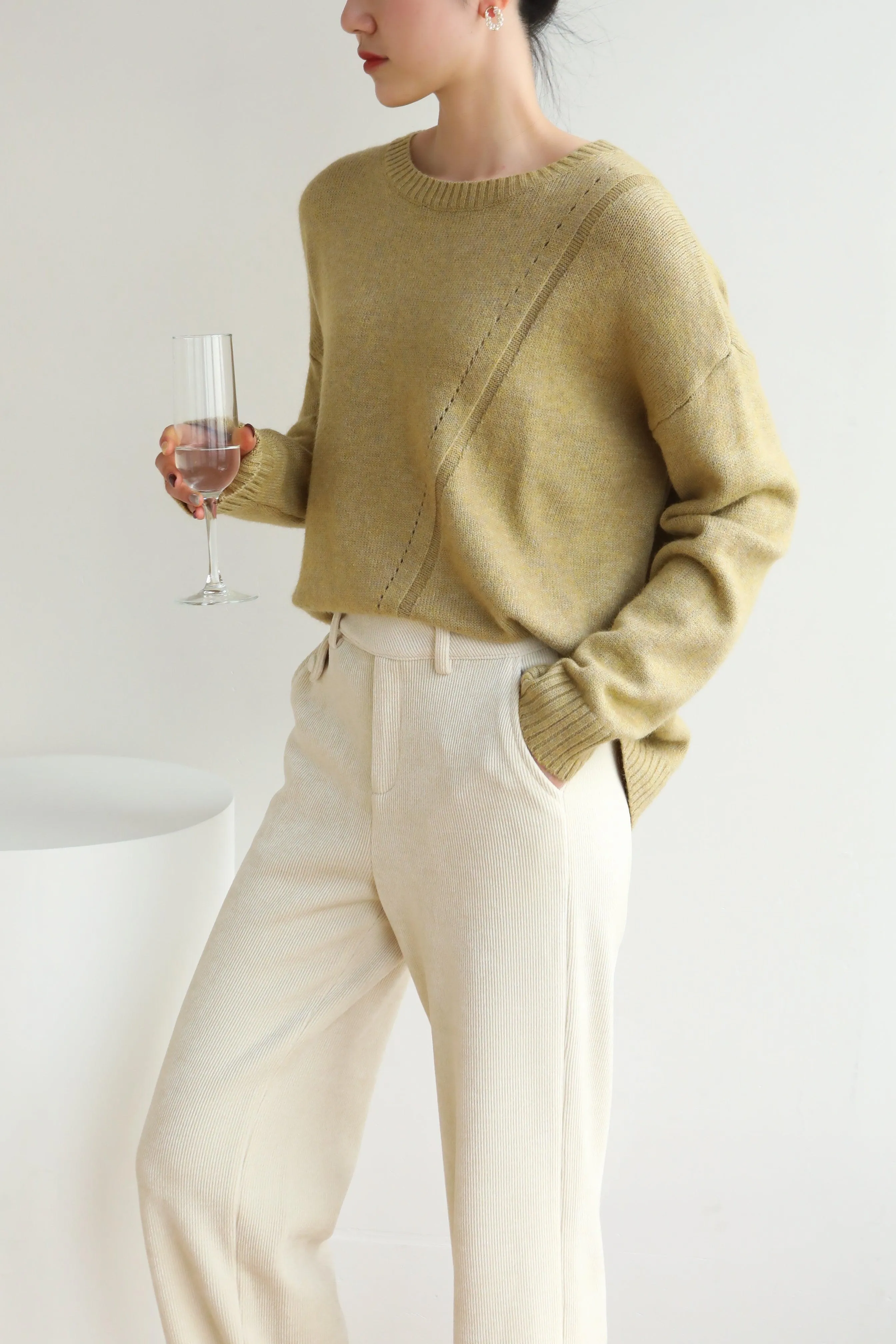 Sunday Groove Cashmere Blend Sweater - Ginger