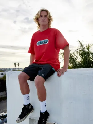 Surf Vitals II Tee- Ribbon Red