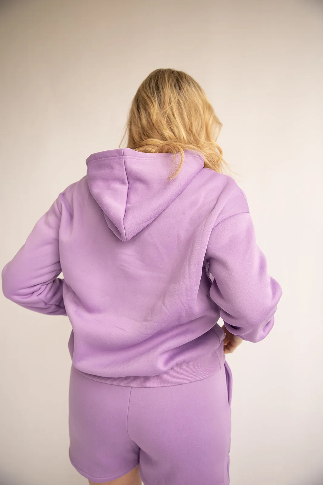 Sweat shorts-Purple