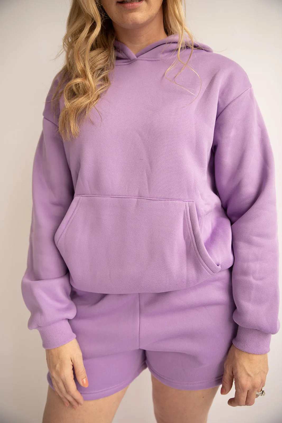 Sweat shorts-Purple