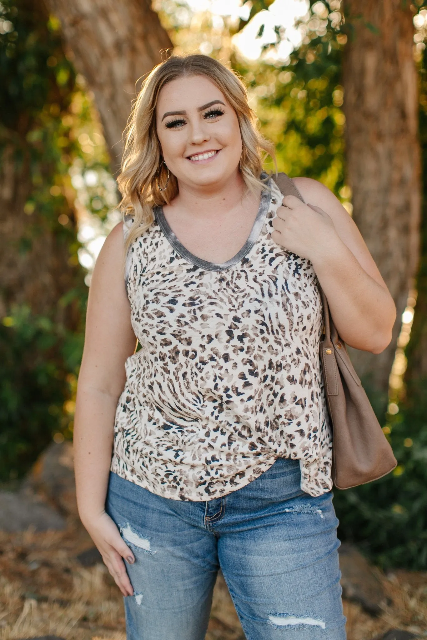 Tanks A Lot Leopard Print Sleeveless Top