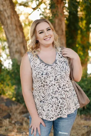 Tanks A Lot Leopard Print Sleeveless Top